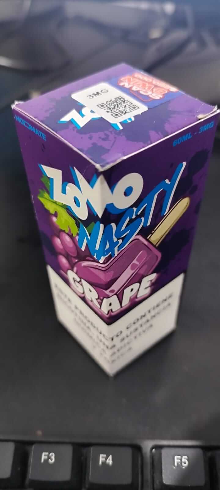 Foto real do produto Zomo Nasty freebase Grape a venda na loja ;ciadovape.com